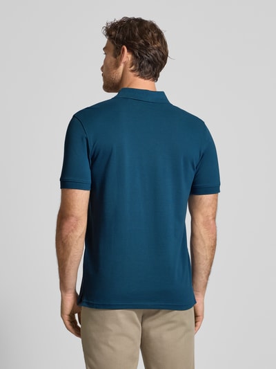 Christian Berg Men Regular fit poloshirt met logostitching Petrol - 5