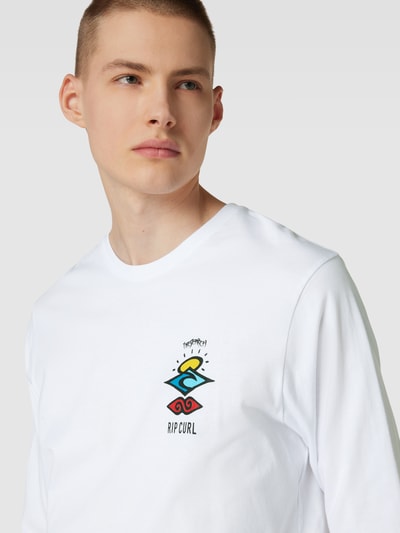 Rip Curl Longsleeve mit Rundhalsausschnitt Modell 'SEARCH ICON' Weiss 3