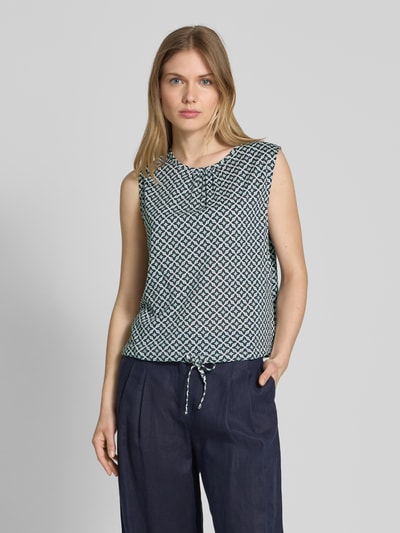 Marc O'Polo Relaxed fit top van puur katoen Mintgroen - 4