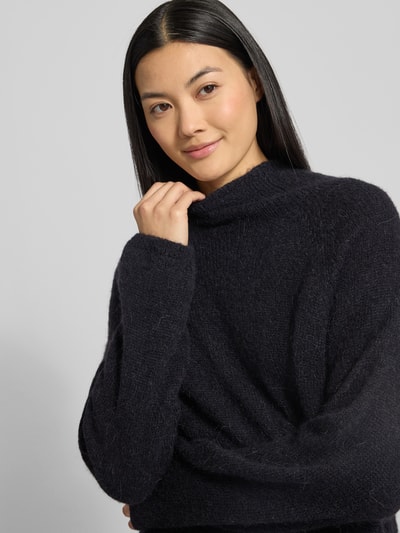 Drykorn Sweter z dzianiny z prążkowanymi wykończeniami model ‘SARWEN’ Czarny 3