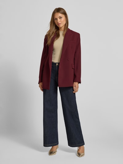 Buena Vista Wide leg jeans met sierknopen Donkerblauw - 1