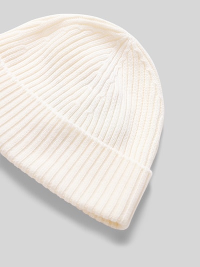 Productfoto, Mütze aus reiner Wolle van LACOSTE in uni kleur met structuurmotief, ribbreisel, logo-patch, materiaal: pure wol