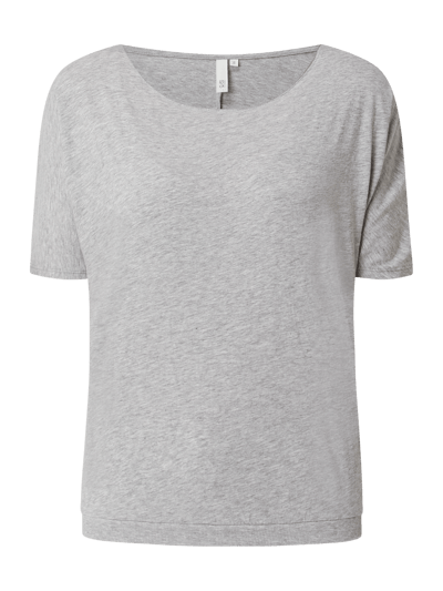 QS T-shirt met logo Lichtgrijs - 2