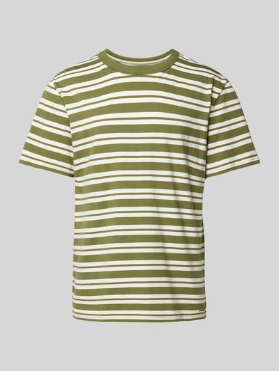 ANERKJENDT T-shirt met streepmotief, model 'AKKIKKI' Groen - 2