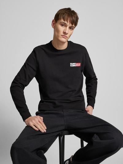 Tommy Jeans Sweatshirt mit Label-Print Black 3