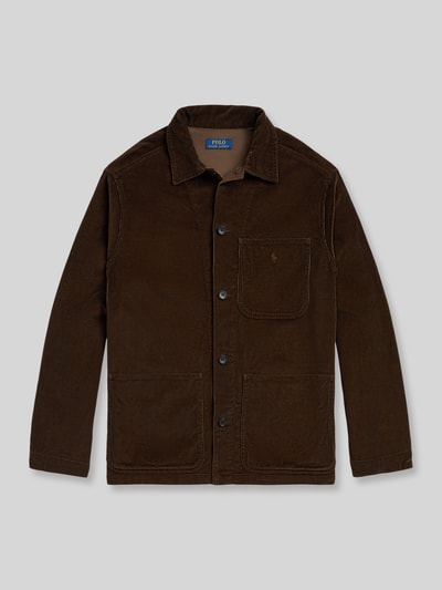 Polo Ralph Lauren Koszula casualowa o kroju regular fit z czystej bawełny Ciemnobrązowy 2