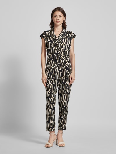 Betty Barclay Jumpsuit mit Zickzack-Muster Black 4