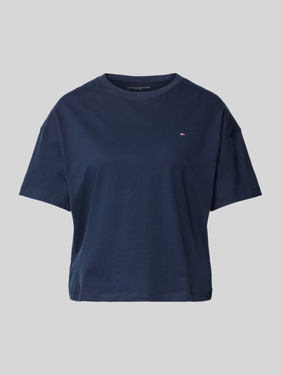 TOMMY HILFIGER T-Shirt mit Label-Stitching Dunkelblau 2