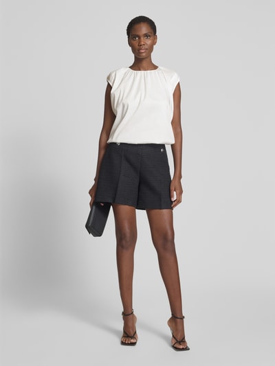 Neo Noir Top bluzkowy o kroju relaxed fit z okrągłym dekoltem model ‘Ivania’ Biały 1