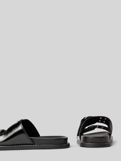 Steve Madden Slippers met sierstuds, model 'AGENT' Zwart - 2