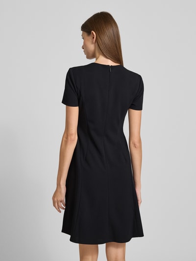 Calvin Klein Womenswear Scuba Fit T-Shirt-Kleid mit Nahtreißverschluss Modell 'Flare' Black 5