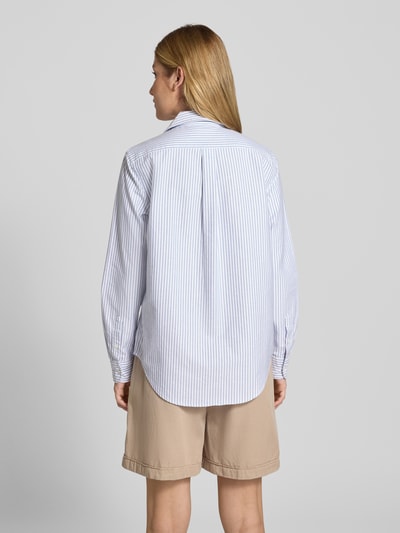 Polo Ralph Lauren Regular fit overhemdblouse met logostitching Lichtblauw - 5