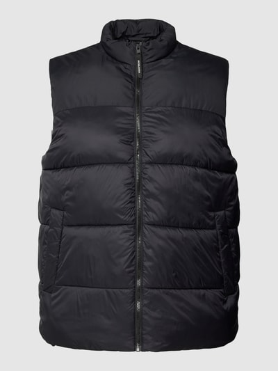 Jack & Jones Plus PLUS SIZE bodywarmer met steekzakken, model 'TOBY' Zwart - 2