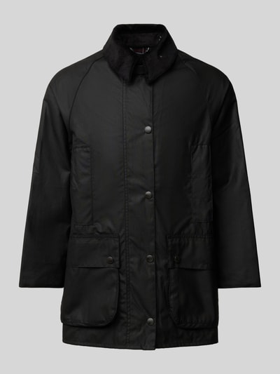 Barbour Oversized gewaxt jack, model 'BEAUFORT WAX' Zwart - 2