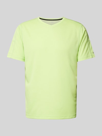 Joy T-shirt met afgeronde V-hals Appeltjesgroen - 2