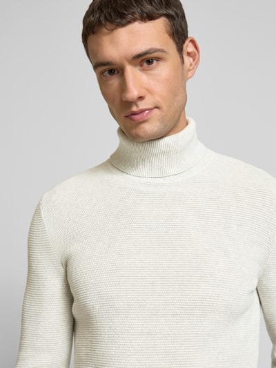 MCNEAL Strickpullover mit Rollkragen Offwhite Melange 3