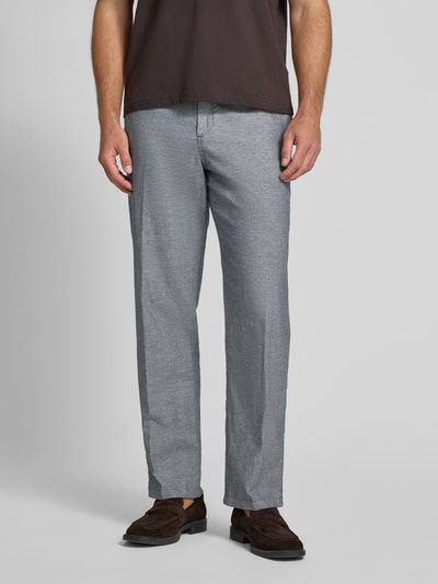 JOOP! Jeans Regular fit stoffen broek met tunnelkoord, model 'Rimon' Marineblauw - 4