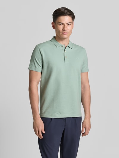 LERROS Regular Fit Poloshirt mit Logo-Stitching Lind 4
