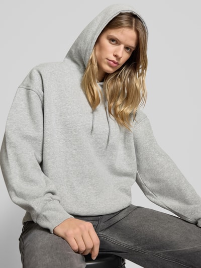 Review Oversized hoodie met ribboorden Lichtgrijs gemêleerd - 3