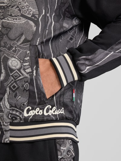 CARLO COLUCCI Regular Fit Jacke mit Stehkragen Black 3