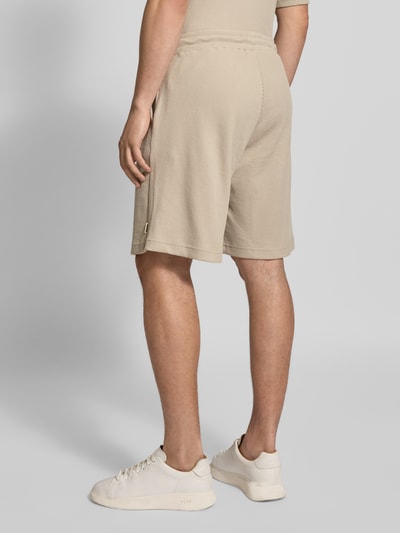 WOODBIRD Straight leg korte broek met structuurmotief, model 'Ben' Taupe - 5