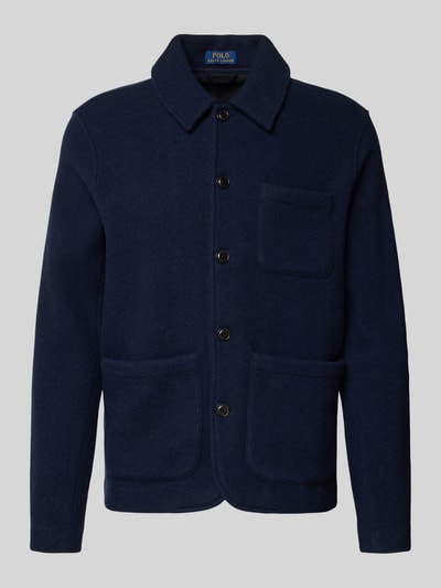 Polo Ralph Lauren Wollen jack met kentkraag Marineblauw - 2