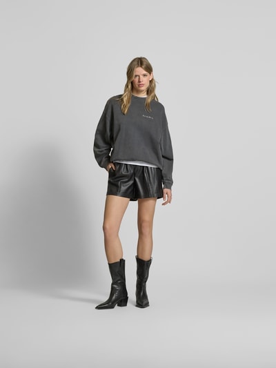 Anine Bing Shorts mit elastischem Bund Black 1