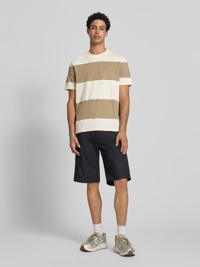 Marc O'Polo DENIM Relaxed Fit T-Shirt aus reiner Baumwolle Mittelbraun 1