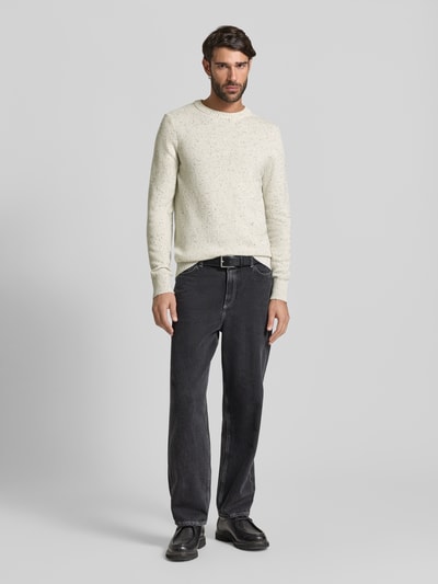Marc O'Polo Regular Fit Strickpullover aus Woll-Mix Offwhite 1