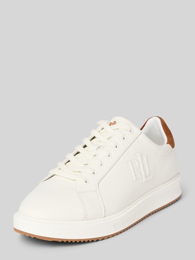 Lauren Ralph Lauren Sneakers met logostitching, model 'Anisley' Wit - 1