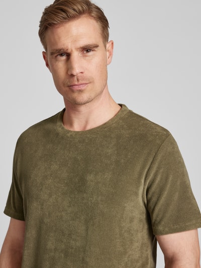 Christian Berg Men T-shirt z frotte Khaki 3