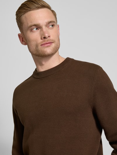 Jack & Jones Premium Strickpullover mit Rundhalsausschnitt Modell 'BLAMILANO' Anthrazit 3