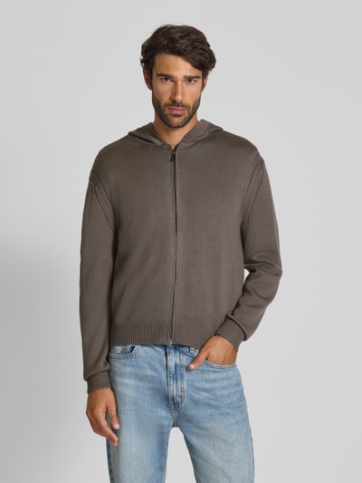 ARMANI EXCHANGE Gebreid jack met capuchon Middengrijs - 4