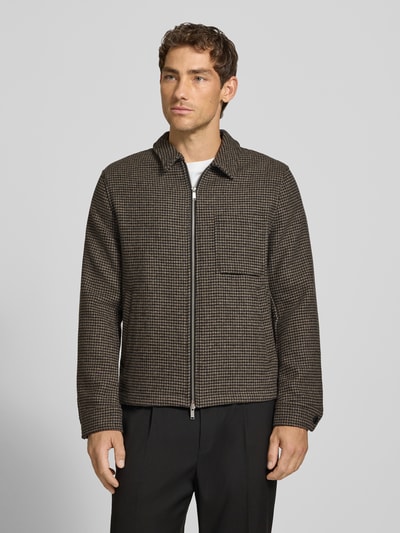 Lindbergh Regular Fit Hemdjacke mit Zweiwege-Reißverschluss Anthrazit 4