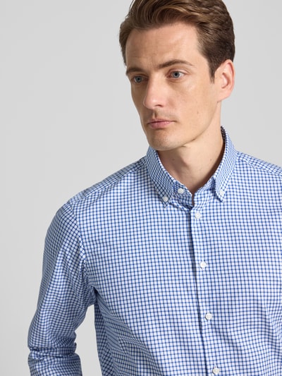 Christian Berg Men Regular fit zakelijk overhemd met button-downkraag Koningsblauw - 3