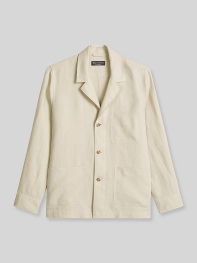 Marc O'Polo Regular Fit Sakko aus reinem Leinen Offwhite 2