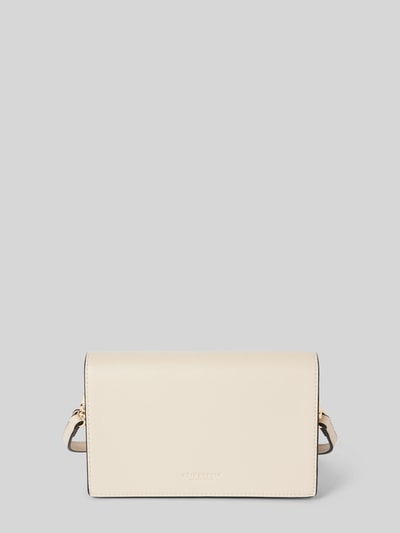 Seidenfelt Clutch met labeldetails, model 'Birsta' Offwhite - 5