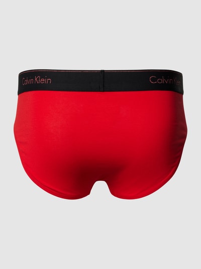 Calvin Klein Underwear Slip mit elastischem Logo-Bund im 2er-Pack Black 3