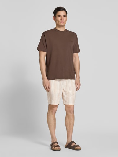 s.Oliver RED LABEL relaxed fit short van puur katoen Beige - 1