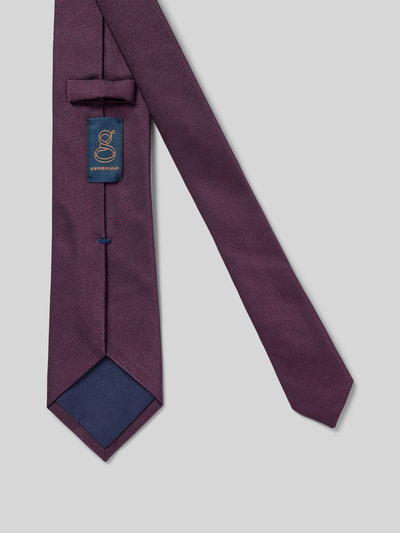 Gierremilano Stropdas met labeldetail Aubergine - 2