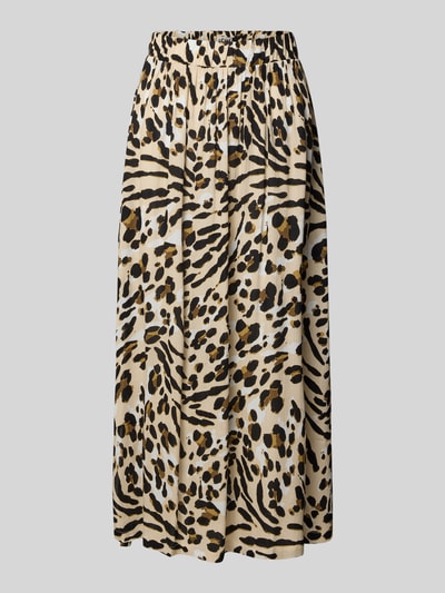 ICHI Midirock mit elastischem Bund Modell 'MARRAKECH' Beige 2