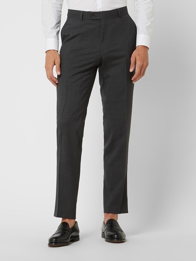 Carl Gross Pantalon van scheerwol, model 'Sven' Antraciet - 4