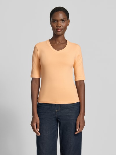 Christian Berg Woman T-Shirt mit Rundhalsausschnitt Dunkelorange 4