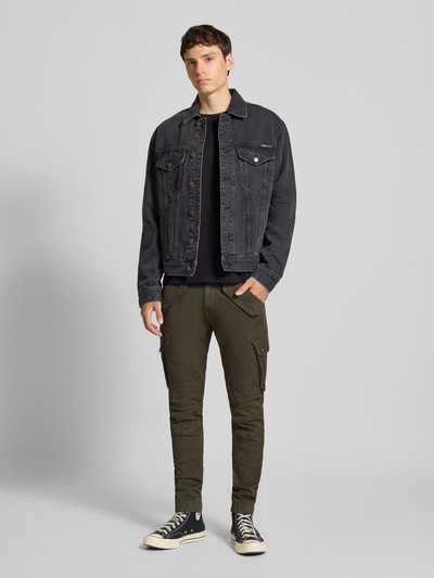 Alpha Industries Cargohose mit Gesäßtaschen Modell 'COMBAT PANT' Dunkelgrau 1