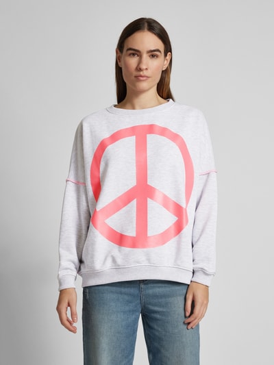 miss goodlife Sweatshirt mit Motiv-Print Hellgrau Melange 4