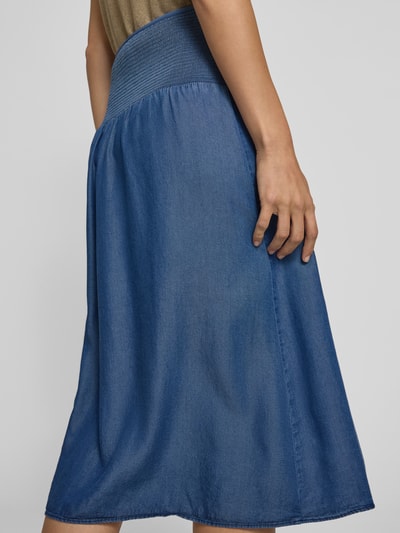 OPUS Midirock aus Lyocell mit elastischem Bund Modell 'Ropani' Jeansblau 3