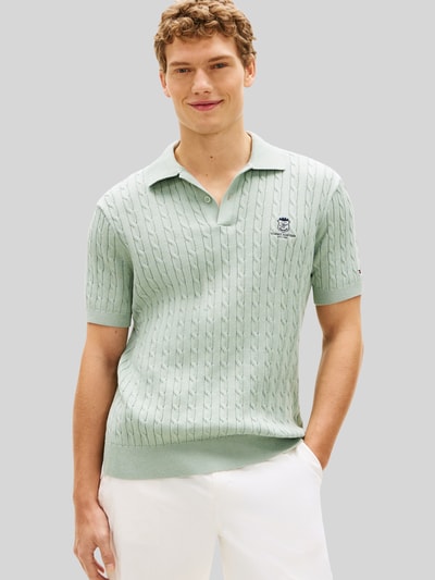 Tommy Hilfiger poloshirt met logodetail Mintgroen - 4