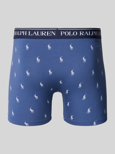 Polo Ralph Lauren Underwear Bokserki z elastycznym paskiem z logo w zestawie 3 szt. Niebieski 3