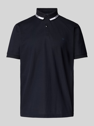 Christian Berg Men Poloshirt met korte knoopsluiting en logoprint Marineblauw - 2