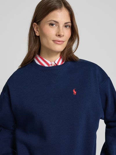 Polo Ralph Lauren Oversized Sweatshirt mit Label-Stitching Marine 3